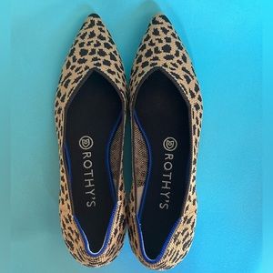 Barely Used Rothy’s Leopard Point Flats